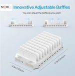 Station de chargement à 12 ports USB - avec séparateurs ajustables