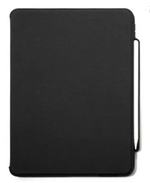 iPad folio case with Bluetooth keyboard and stylus holder