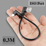 Cable 90 degré 0.3M Lightning - 2.4A
