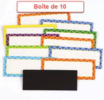 Plaquettes de noms magnétique X-Large (Boite de 10)