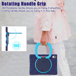 Etui robuste iPad avec poignée anneau rotative