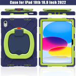 Etui robuste iPad avec poignée anneau rotative