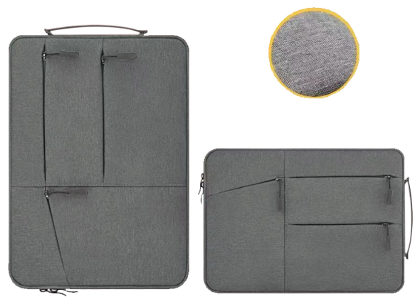 Sac avec pochettes pour ordinateur 15,6'' hydrofuge noir