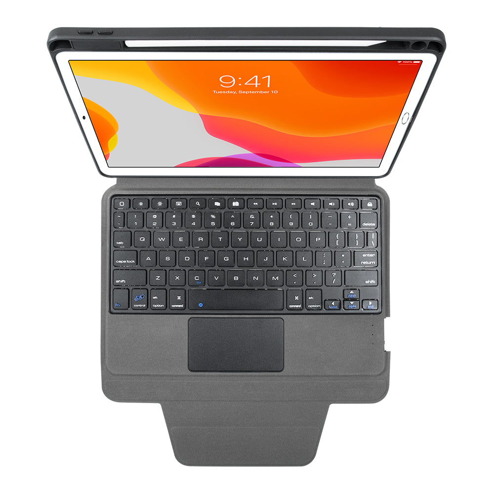 Étui iPad folio avec clavier Bluetooth et porte stylet