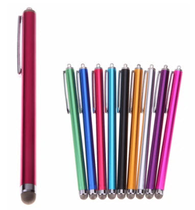 Stylets ULTRA LÉGERS avec pointe ronde en microfibre + prise à crayon en gel