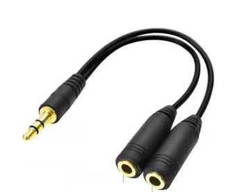 Adapteur audio en Y male à 2 female