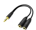 Adapteur audio en Y male à 2 female