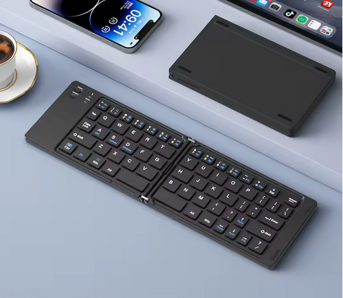 Clavier pliable Bluetooth avec support mobile inclus