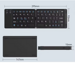 Clavier pliable Bluetooth avec support mobile inclus