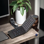 Clavier pliable Bluetooth avec support mobile inclus