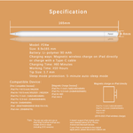 Stylet iPad magnétique précis – Recharge magnétique + USB-C