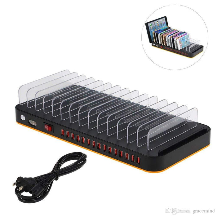 Station de chargement à 15 ports USB