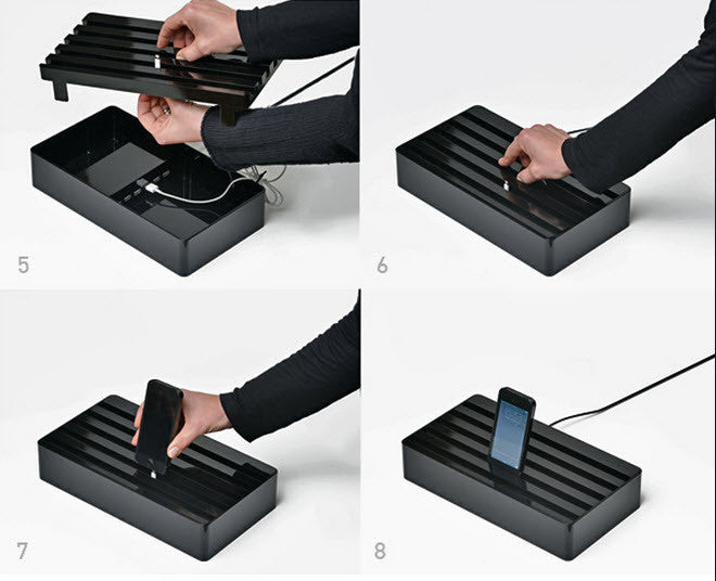 ALLDOCK - ORIGINAL - Medium 4 USB Hub - Noir