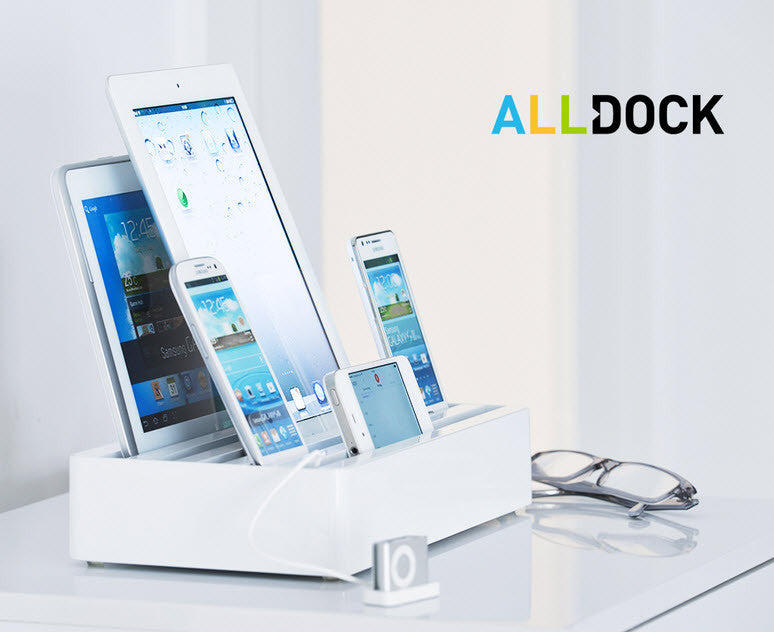 ALLDOCK - ORIGINAL - Medium 4 USB Hub - Noir