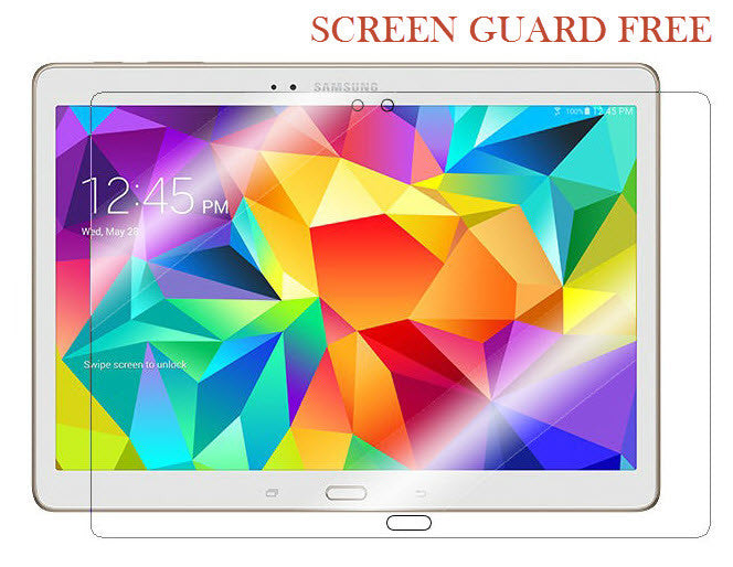 4 in 1 Folio étui en cuir pour tablette Samsung 10.5 pouces (+Stylus+Screen Guard+Data transfer cable)