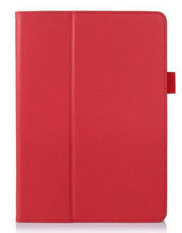 Folio en cuir pour iPad Air 2 (6) avec courroie de main et compartiment de cartes