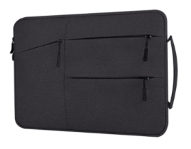 Bag with computer pockets 15.6 '' black water -repellent