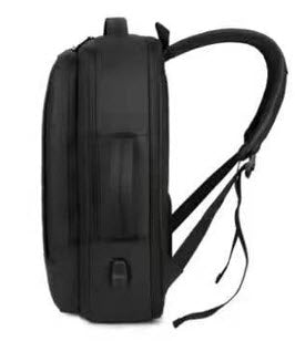 Computer backpack black water-repellent