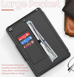 Etui Protection Intégrale en cuir noir avec couvercle intelligent