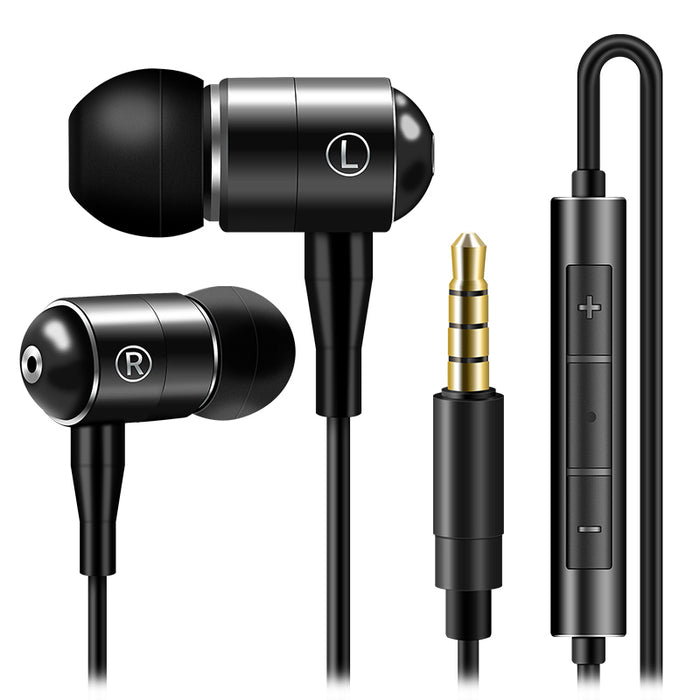 High quality stereo earphone with microphone and volume control