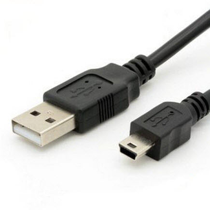 Cable Mini USB universel 1 mètre pour synchronisation de données