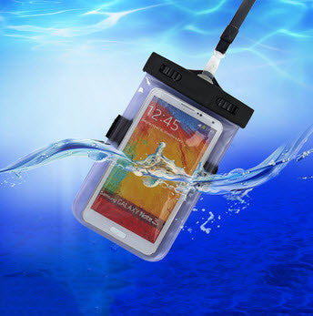 Waterproof pocket for mobile with bracelet