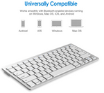 Clavier sans-fil portable Bluetooth (11'')