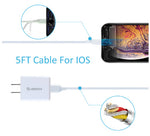 Chargeur mural 2.4A + Cable haute vitesse