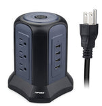 Tour de chargement multi-prises - 9 prises + 4 USB avec cable de 2 mètres